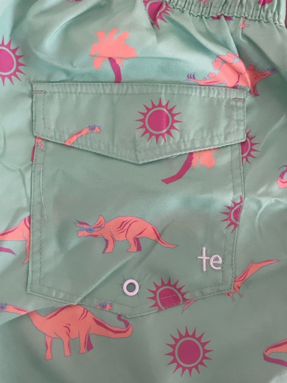 Tipsy Elves Dinosaur Desert Swim Trunks | 7" Inseam | Size L | NEW fun print - Picture 5 of 10